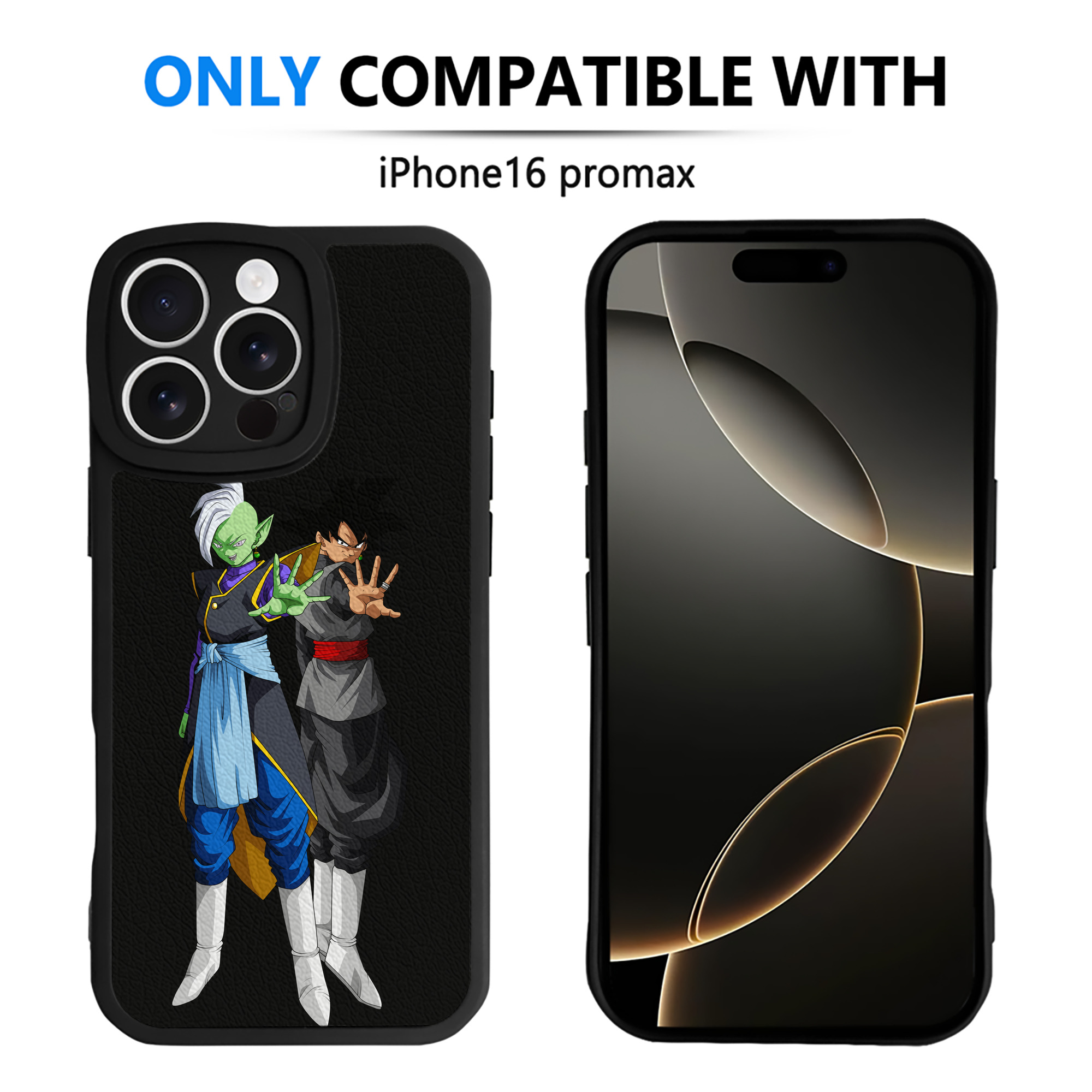 （画像用） ドラゴンボール DRAGON BALL 【iPhone 16シリーズ対応】シリコンスマホケース（レザー調） 材質：シリコン